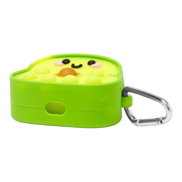 Claires Popper Silicone Avocado Earbud Case Cover Compatible w/Apple AirPods Pro - Picture 2 of 4